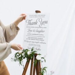 Thank You Sign for NZ Wedding