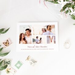 Copper Romance your wedding photos invites