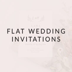 Flat Wedding Invitations