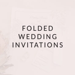 Folded Wedding Invitations