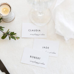 flat placecard